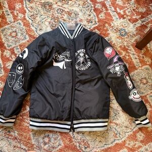Nightmare Before Christmas Black Bomber Jacket